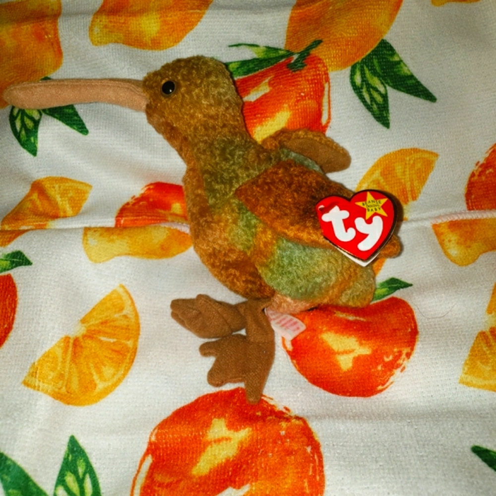 TY Beanie Babies Beak the Kiw Bird Vintage